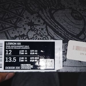 Nike Lebron 19s Size 12 Minn Lakers Color way